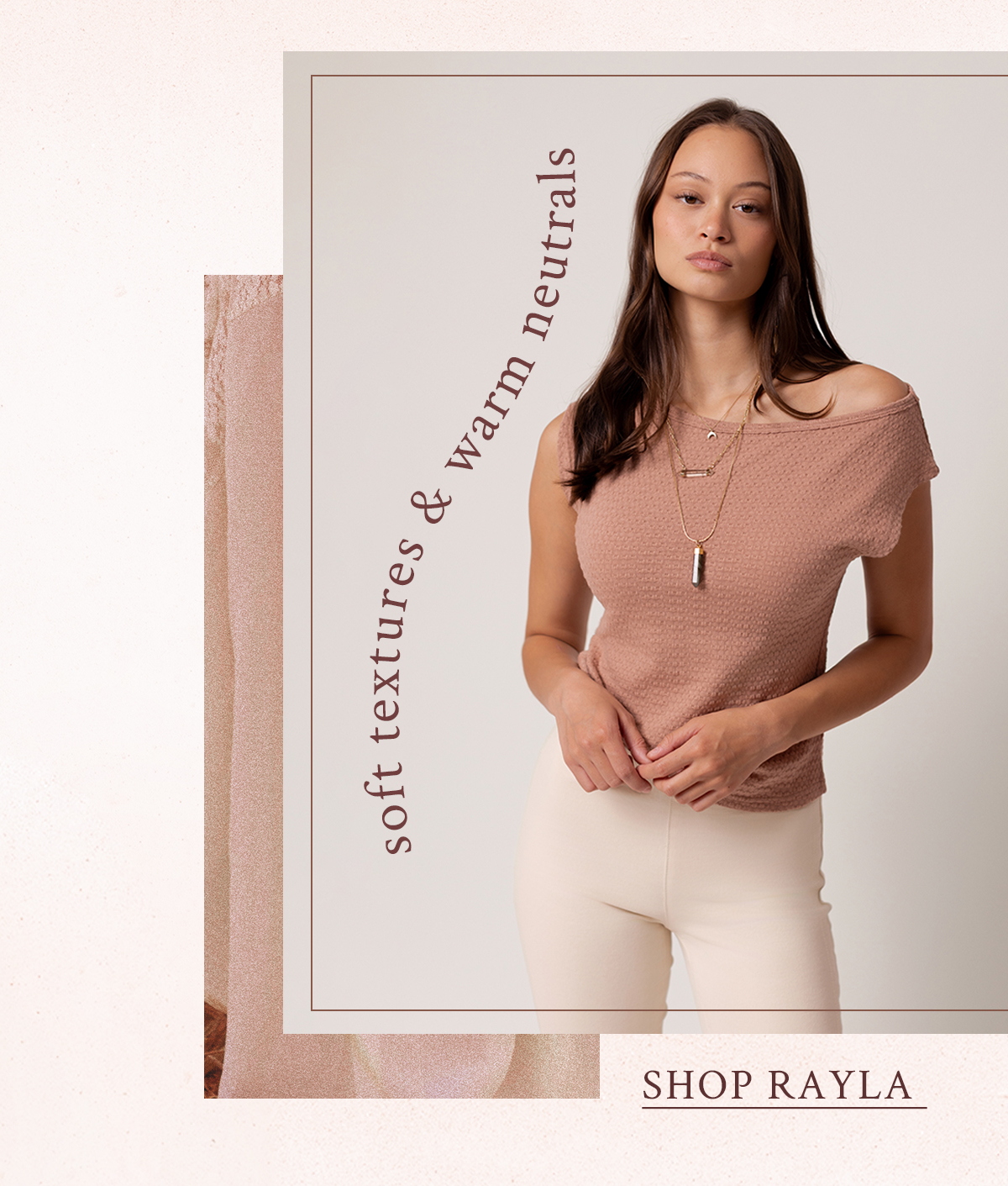Shop the Rayla top in nude pink