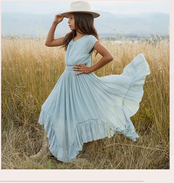 Briley Dress in Sky Blue