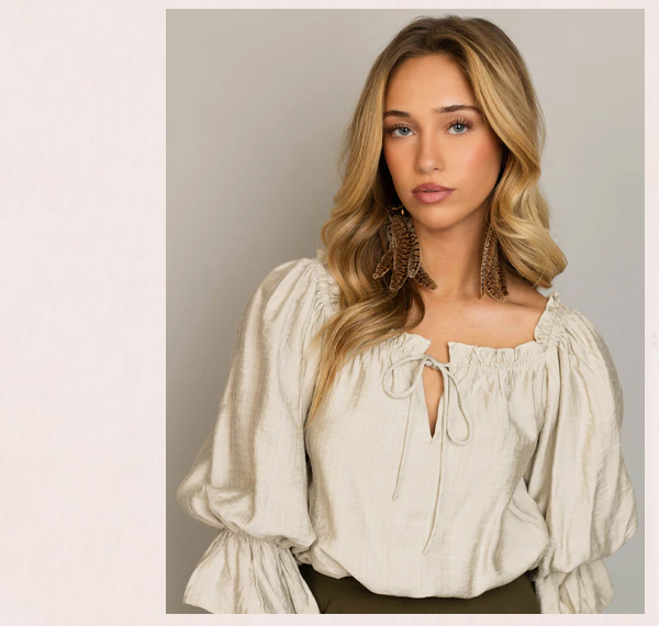 Kerra Top in Beige