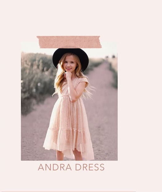 Andra Dress in Champagne