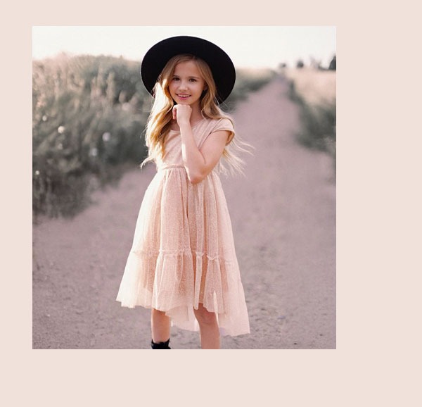 Andra Dress in Champagne