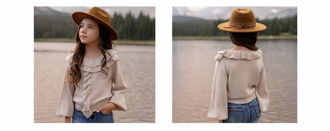 Anilah Sweater in Oat for girls