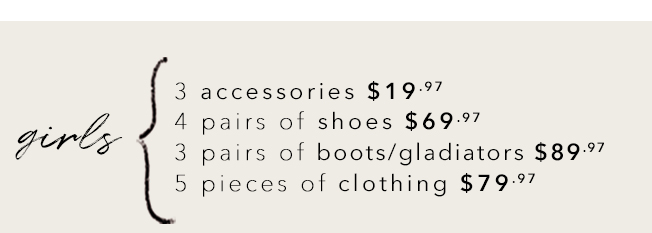 Shop Sample Sale for Girls