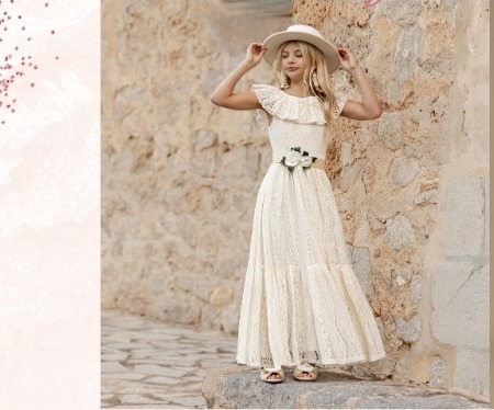 Ravvy Dress in Cream