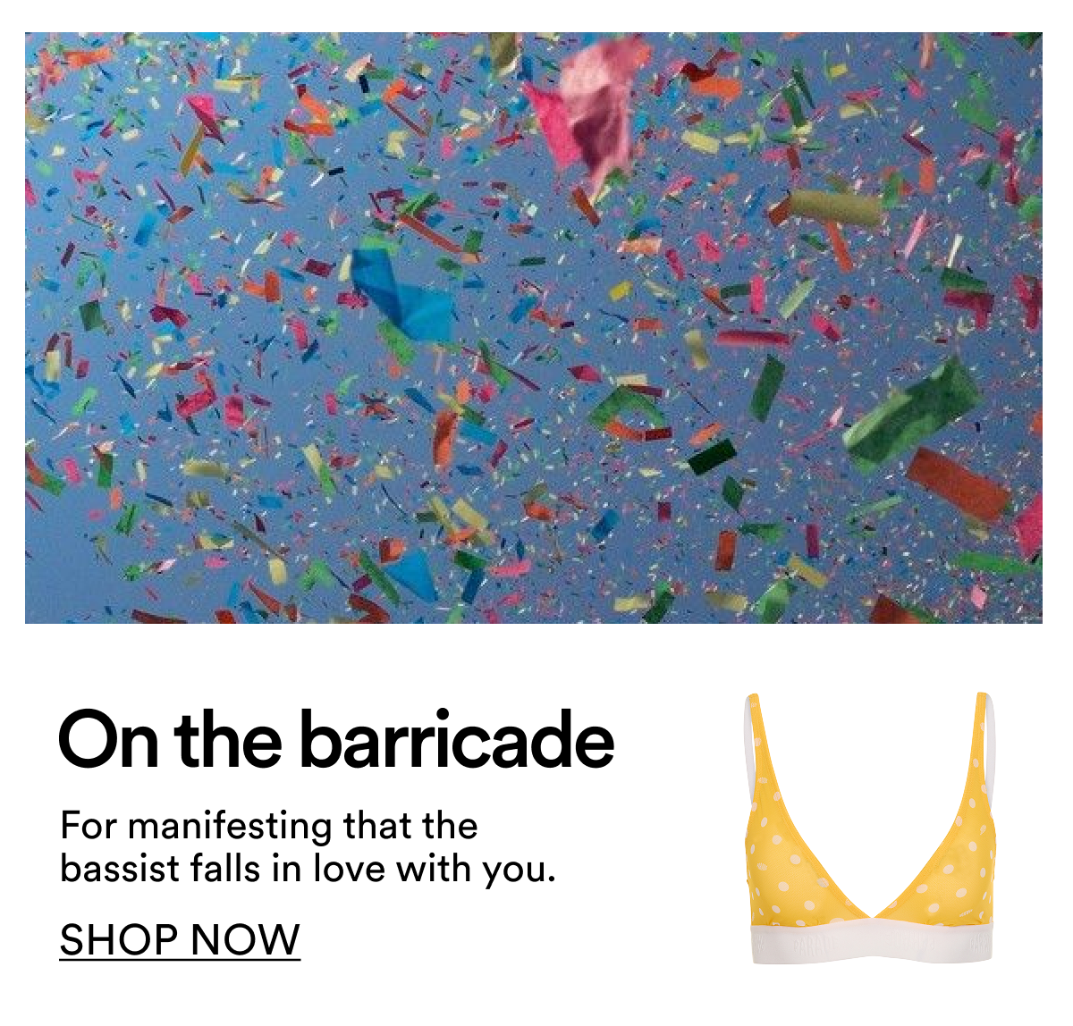On the barricade | Shop now