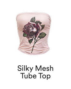 Silky Mesh Tube Top