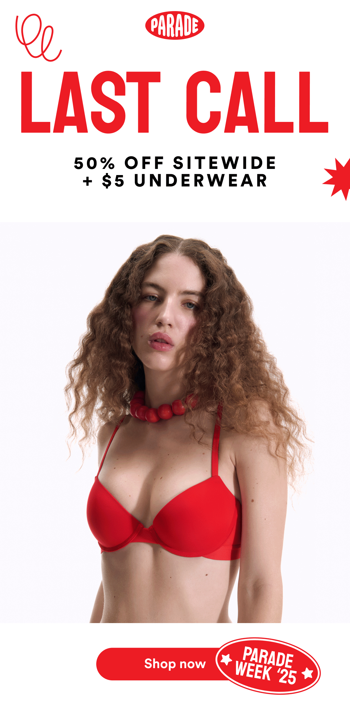 LAST CALL! 50% OFF SITEWIDE + $5 UNDERWEAR