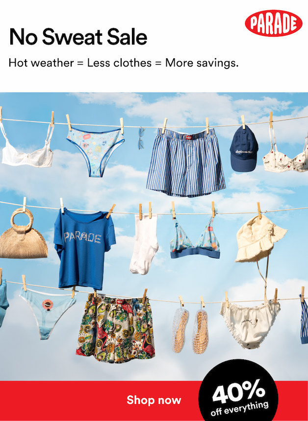 No Sweat Sale - Shop Now - 40% Off Everything 