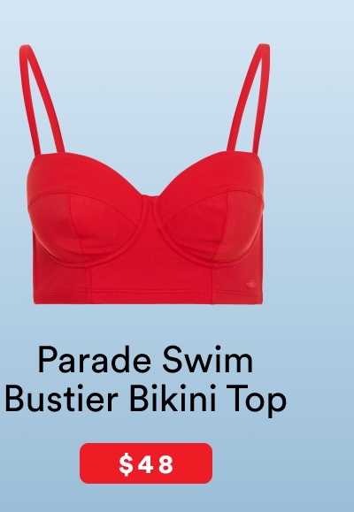 parade swim bustier bikini top 