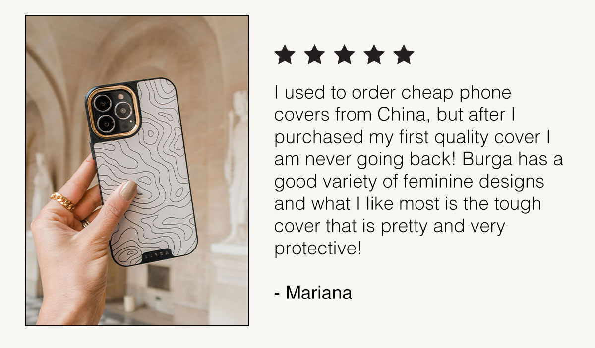 Classy, flashy, fancy! Burga Cases