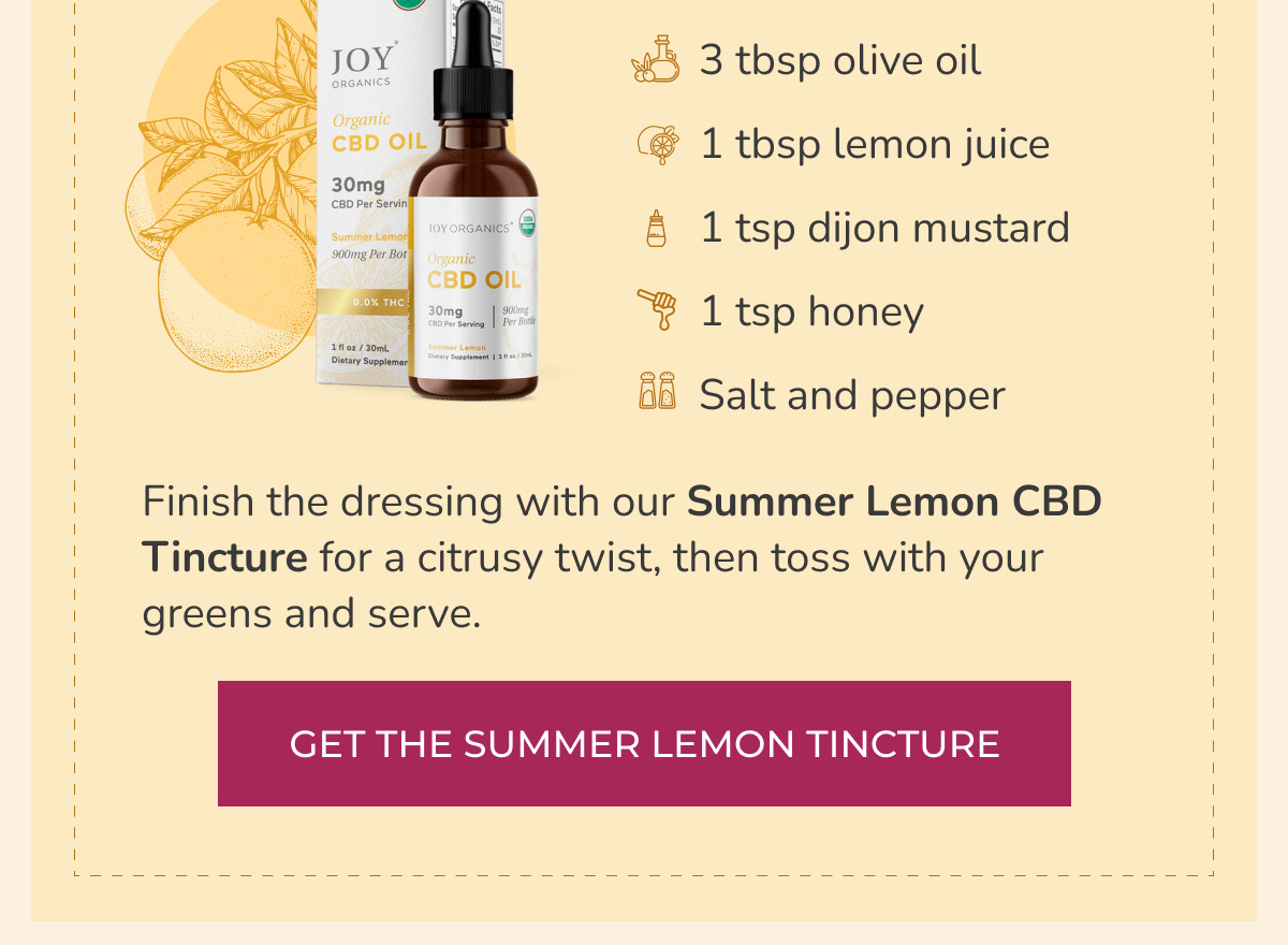 Lemon Herb CBD Dressing