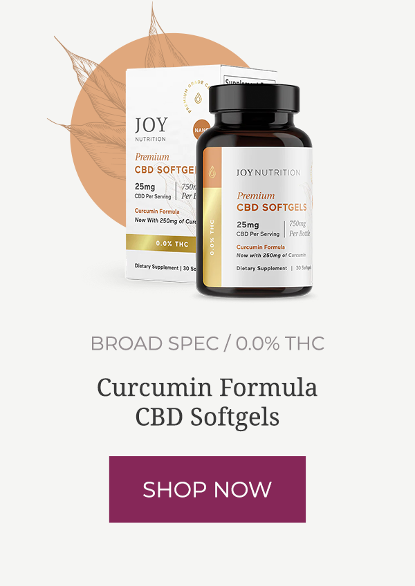 Broad Spectrum CBD Softgels with Curcumin