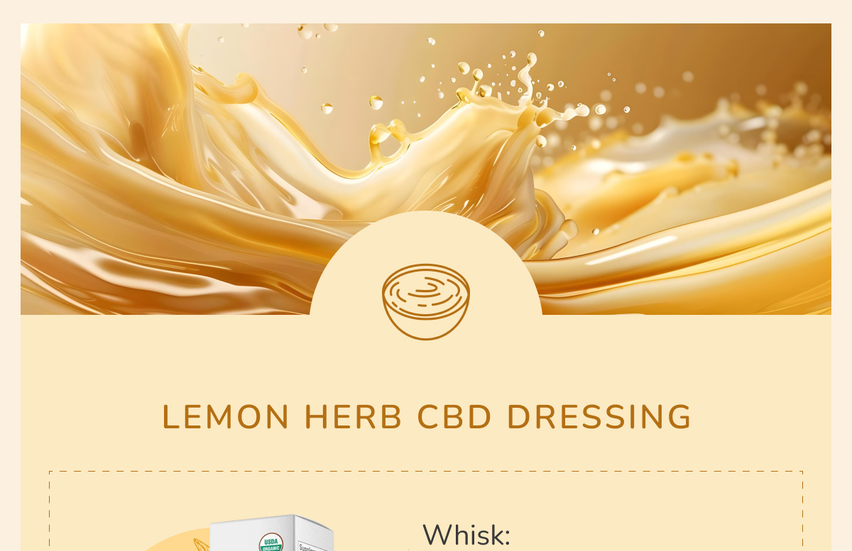 Lemon Herb CBD Dressing