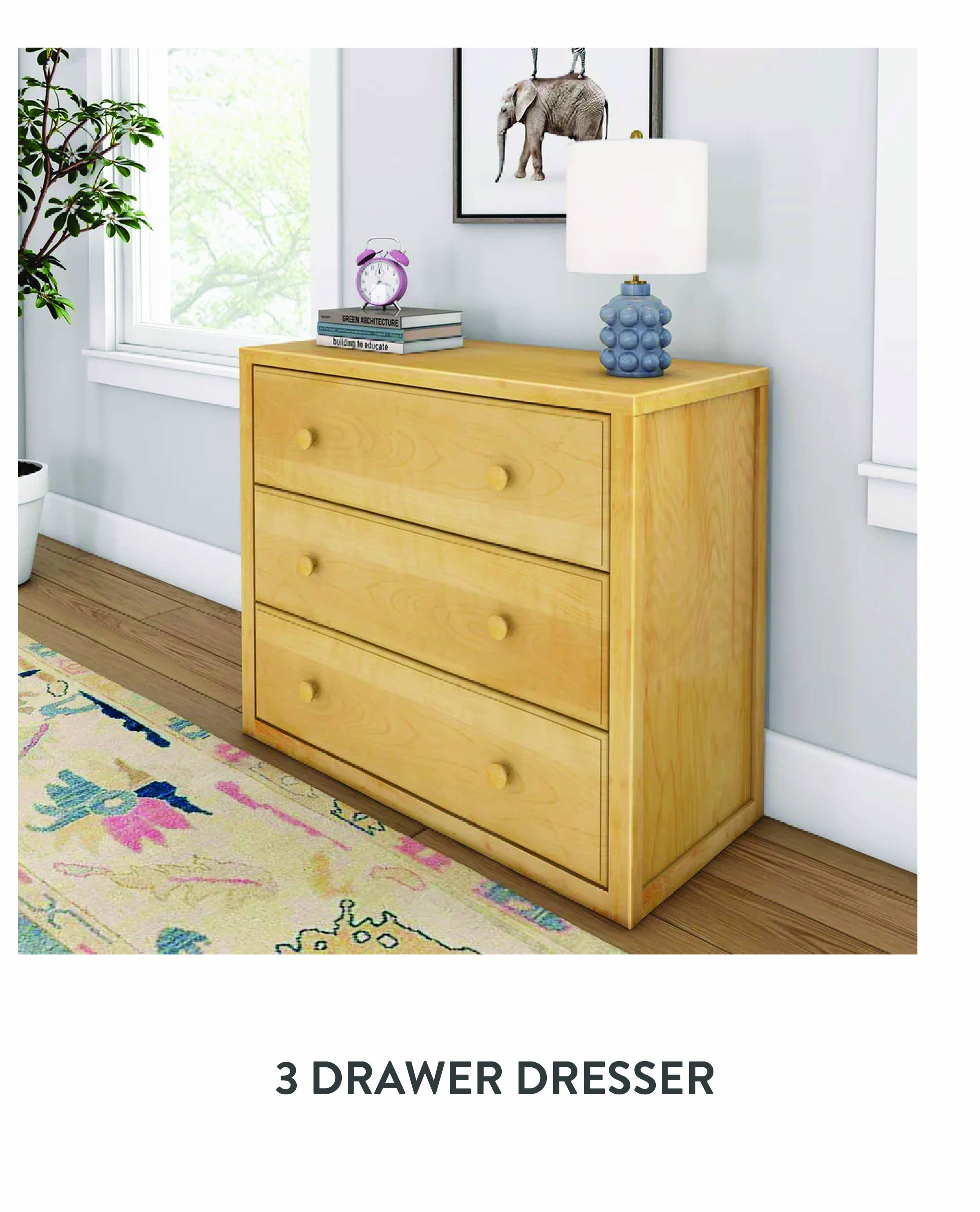 3 drawer dresser