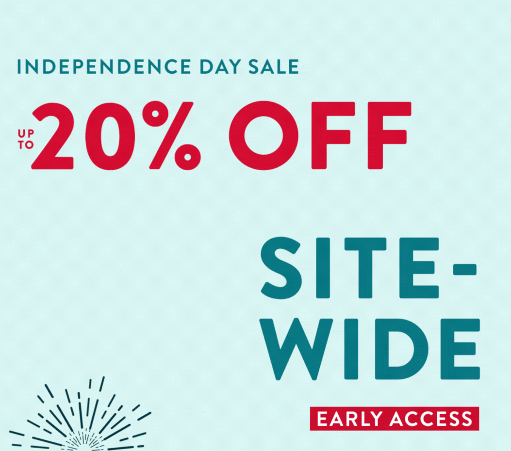 Up to 20% off sitewide