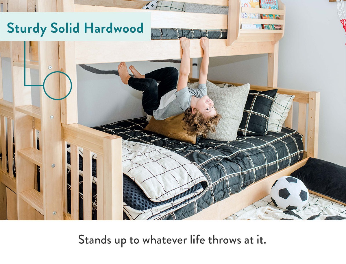 sturdy solid hardwood