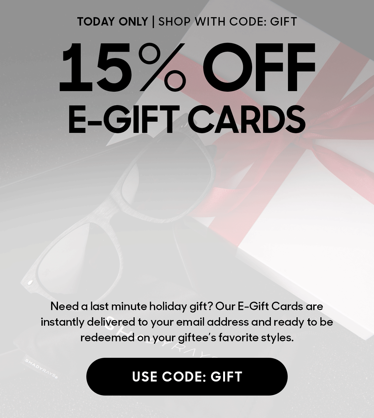 Instant Delivery! 15 OFF EGift Cards Shady Rays