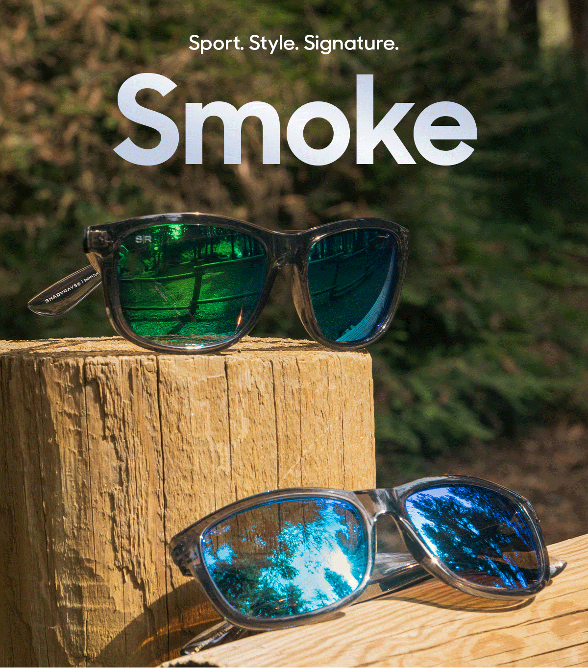 See through NEW Signature Series Smoke Frame Shady Rays