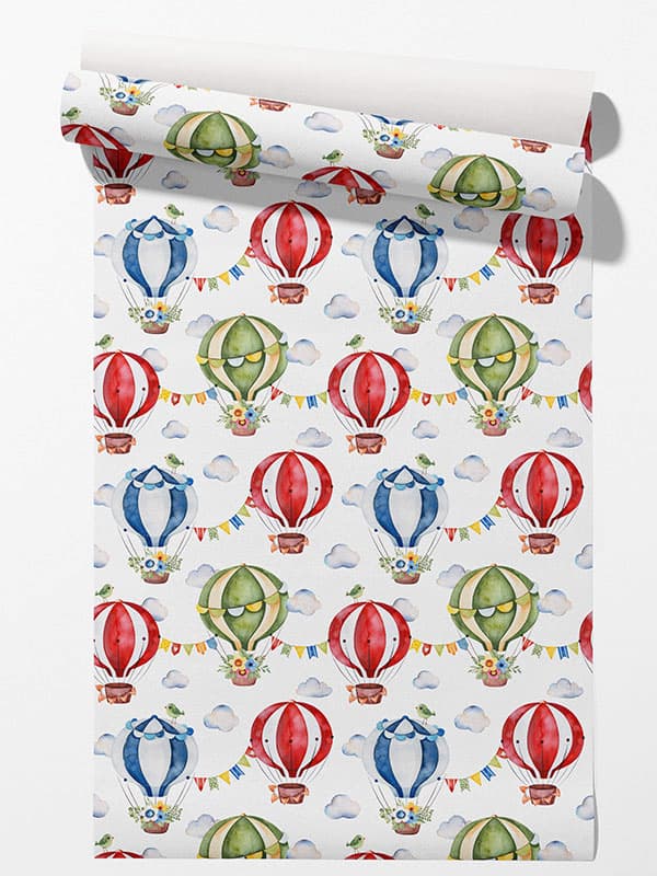 Wallpaper roll spreadout.