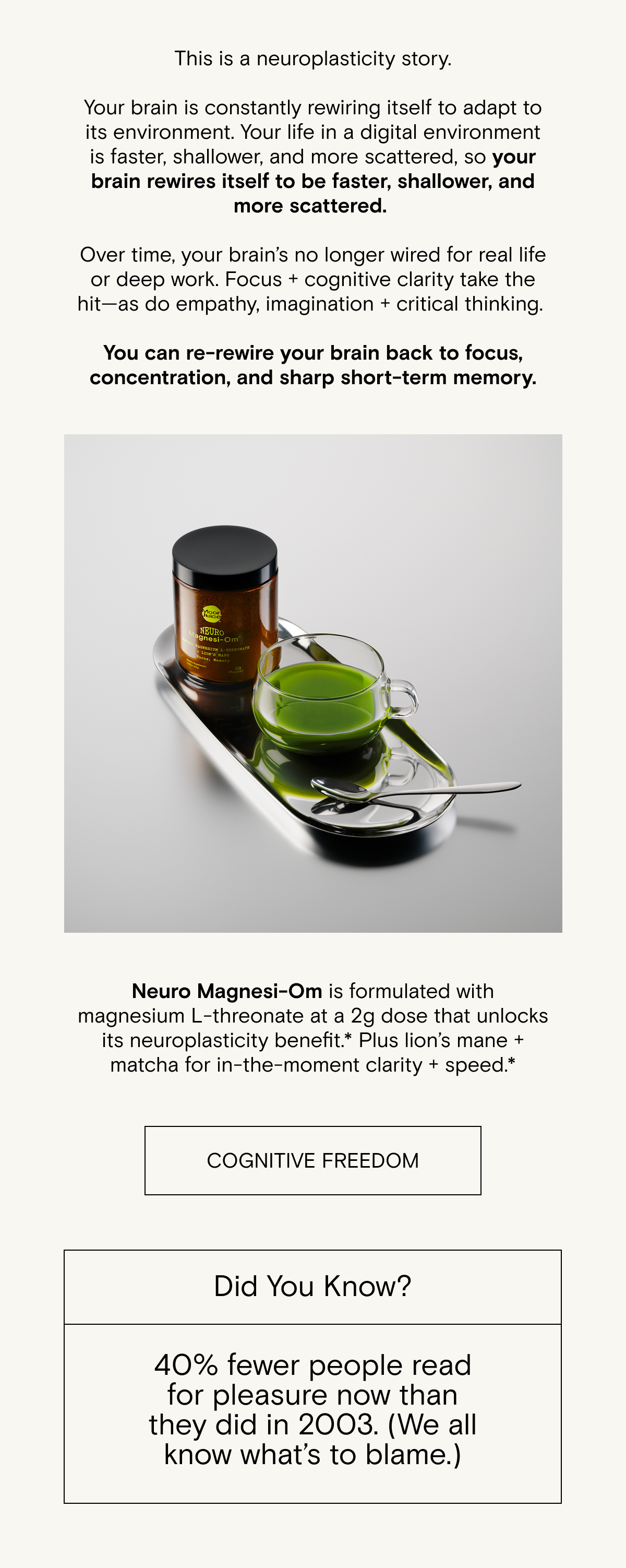 Rewire your brain back to focus with Neuro Magnesi-Om