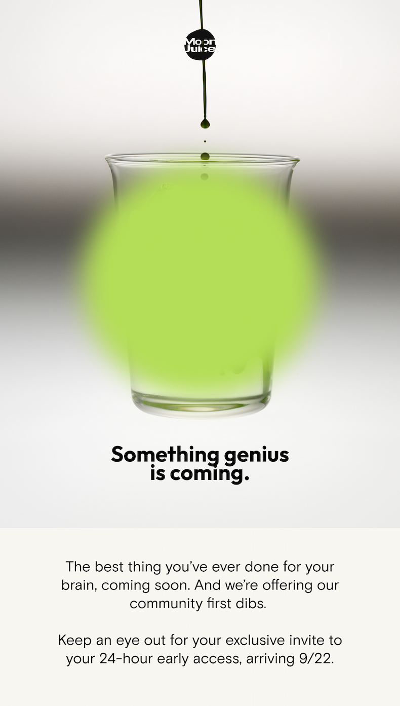 Something genius is coming