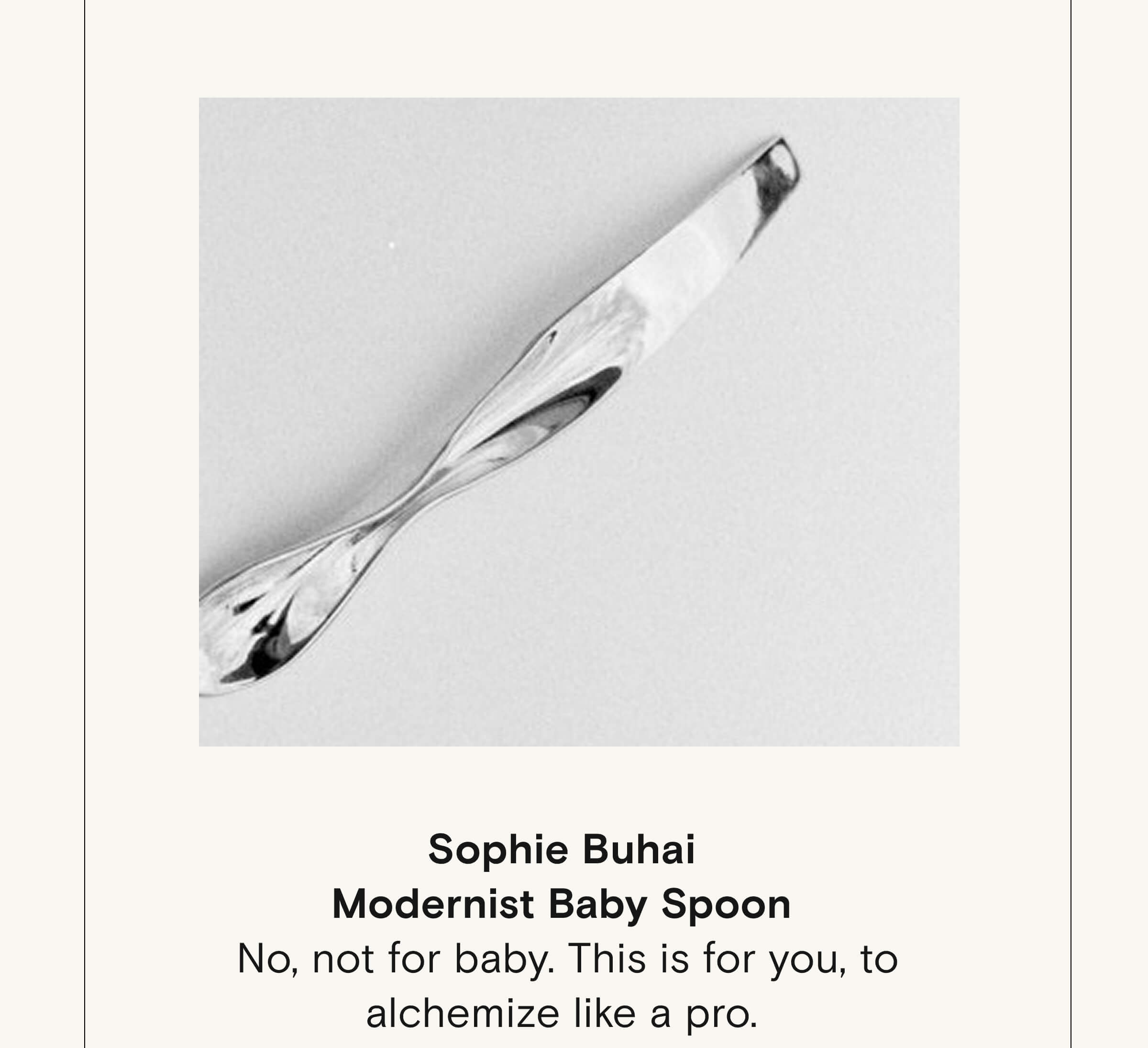Sophie Buhai Modernist Baby Spoon
