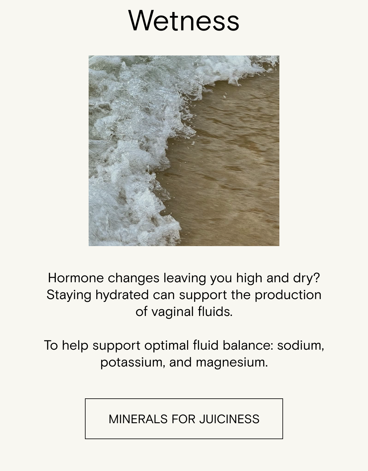 Minerals for juiciness 