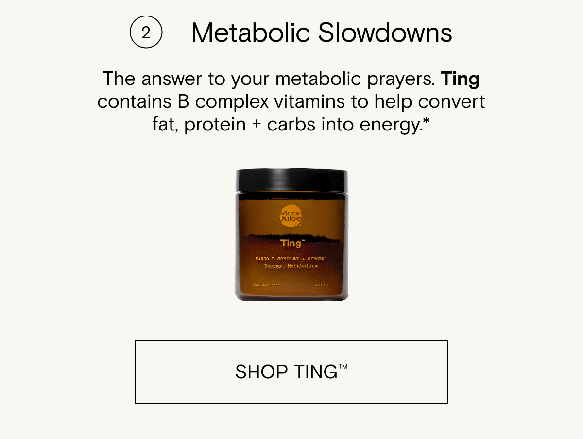 Combat metabolic slowdowns with Ting