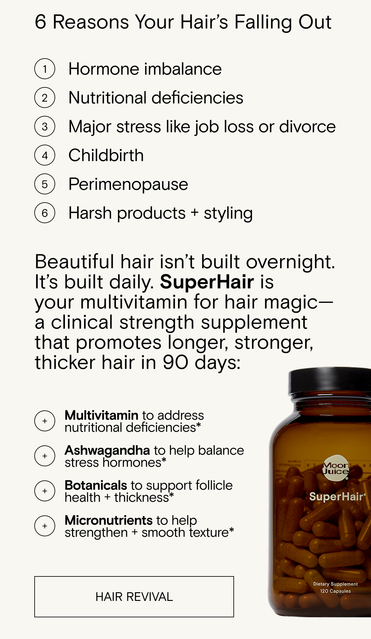 6 reasons your hair's falling out