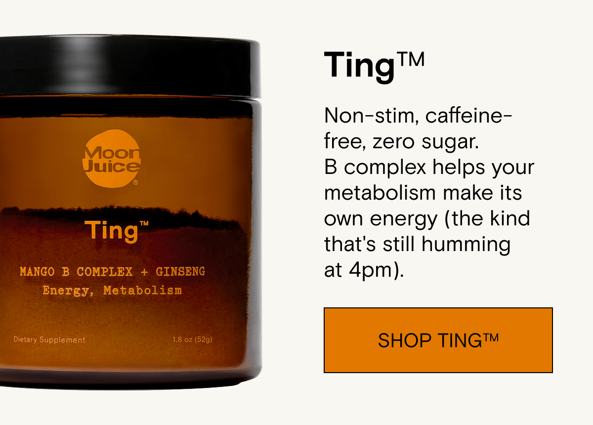 Shop Ting: non-stim, caffeine-free, zero sugar energy.