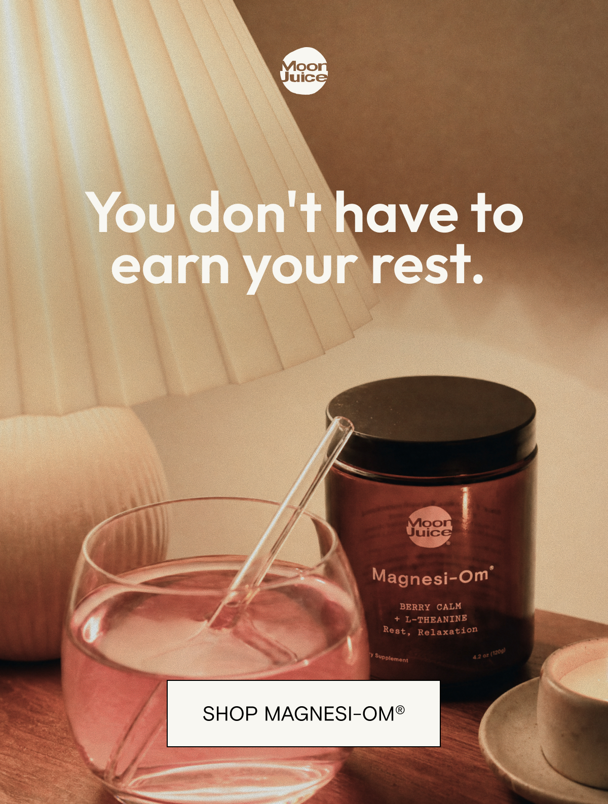 You don't have to earn your rest. Shop Magnesi-Om.