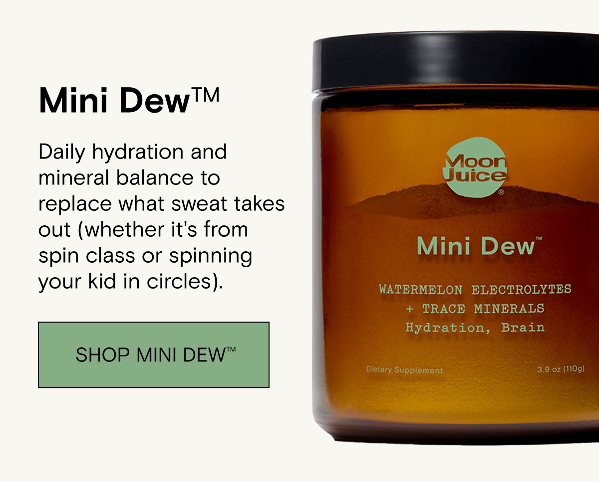 Shop Mini Dew: daily hydration and mineral balance.