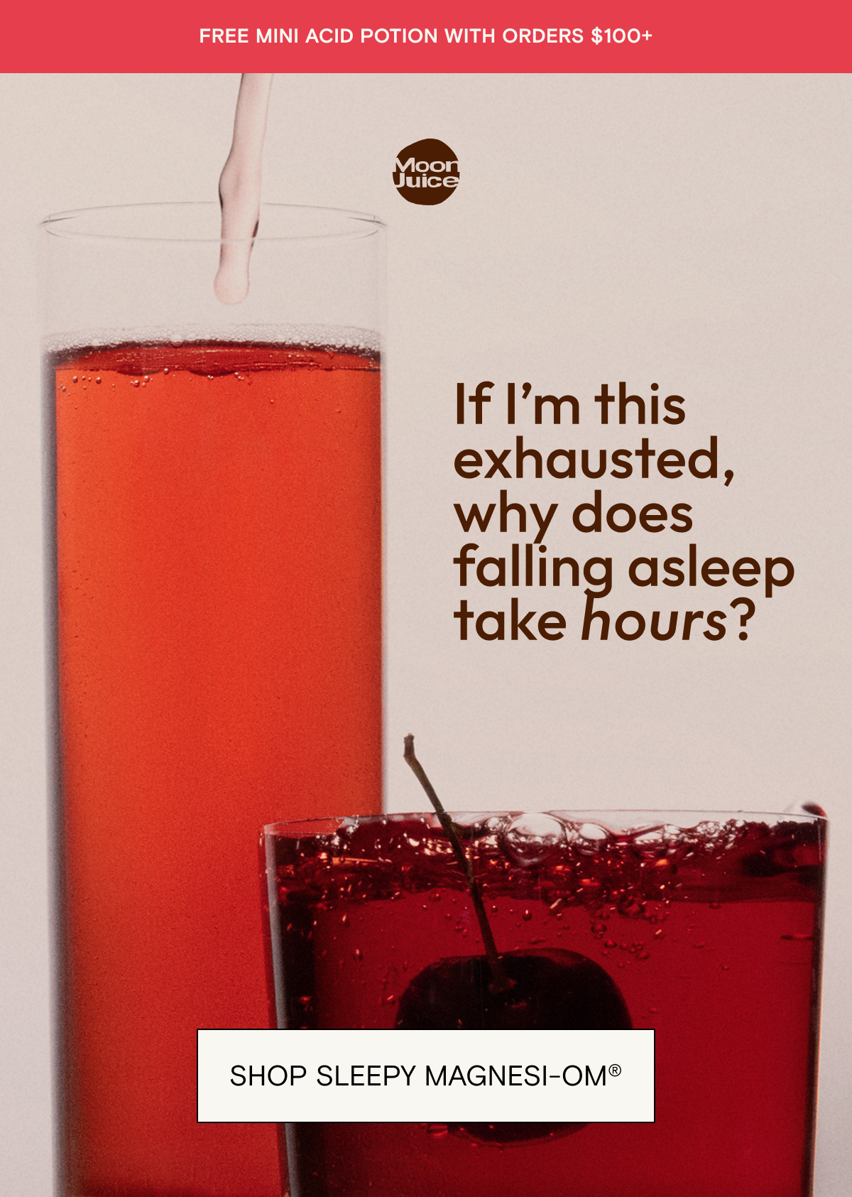 If I’m this exhausted, why does falling asleep take hours? Shop Sleepy Magnesi-om