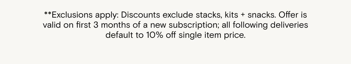 30% off for 3 months of any new subscription. Exclusions apply.