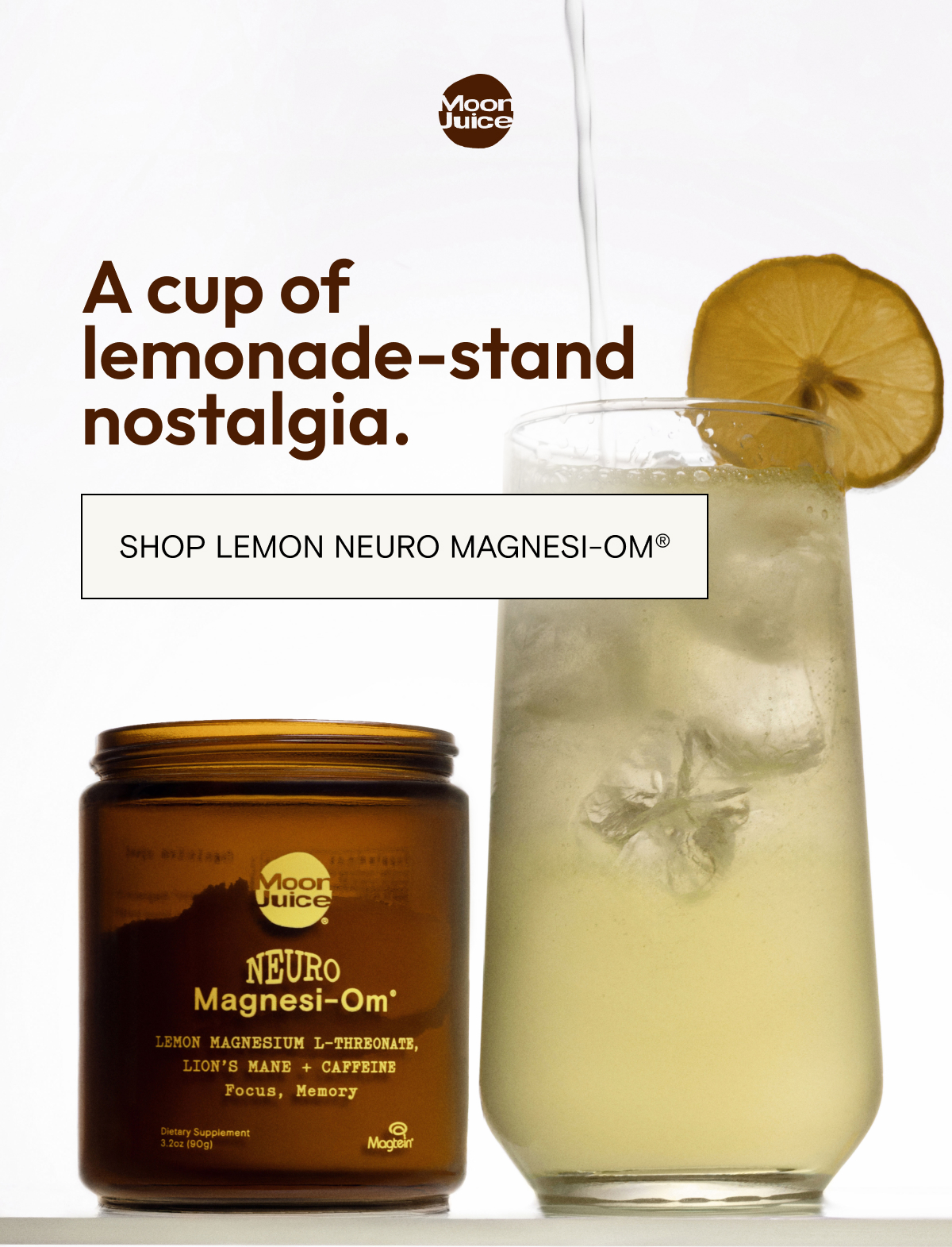A cup of lemonade-stand nostalgia. Shop Lemon Neuro Magnesi-Om