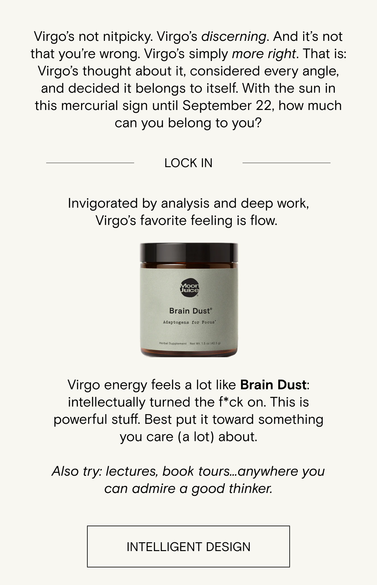 Lock In with Brain Dust 