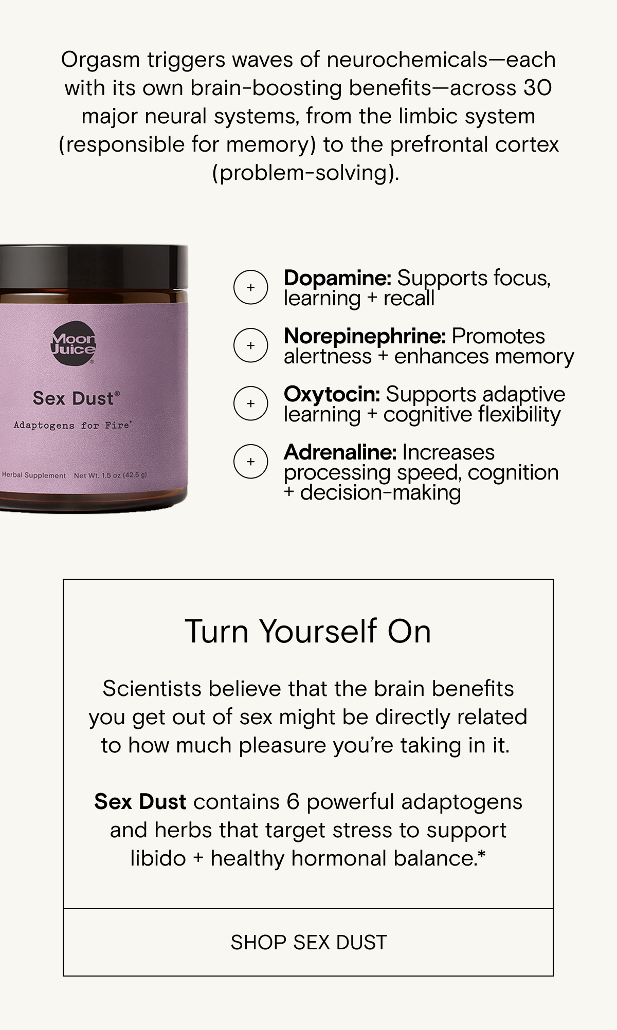 Turn yourself on with Sex Dust 