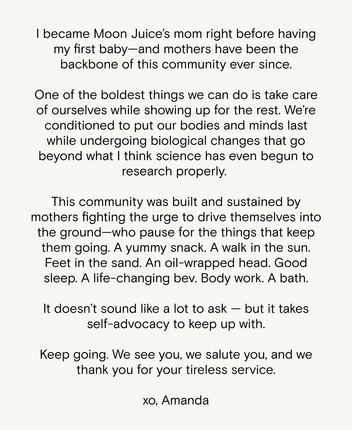 We see you, we salute you, and we thank you for your tireless service.