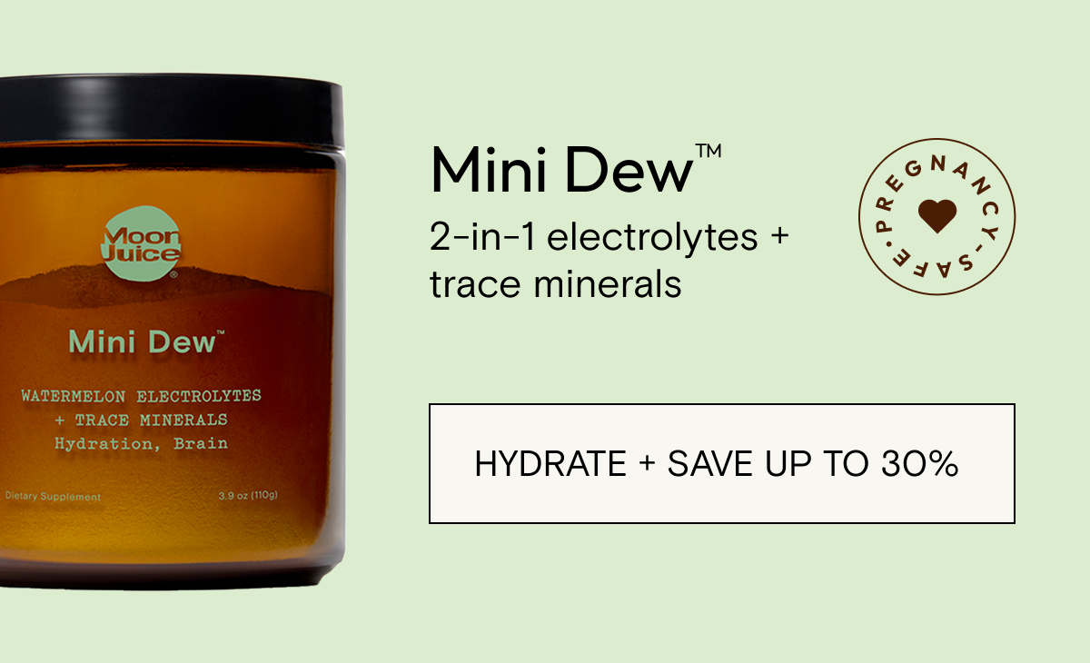 Mini Dew™&nbsp; 2-in-1 electrolytes + trace minerals. HYDRATE&nbsp;+ SAVE UP TO 30%&nbsp;