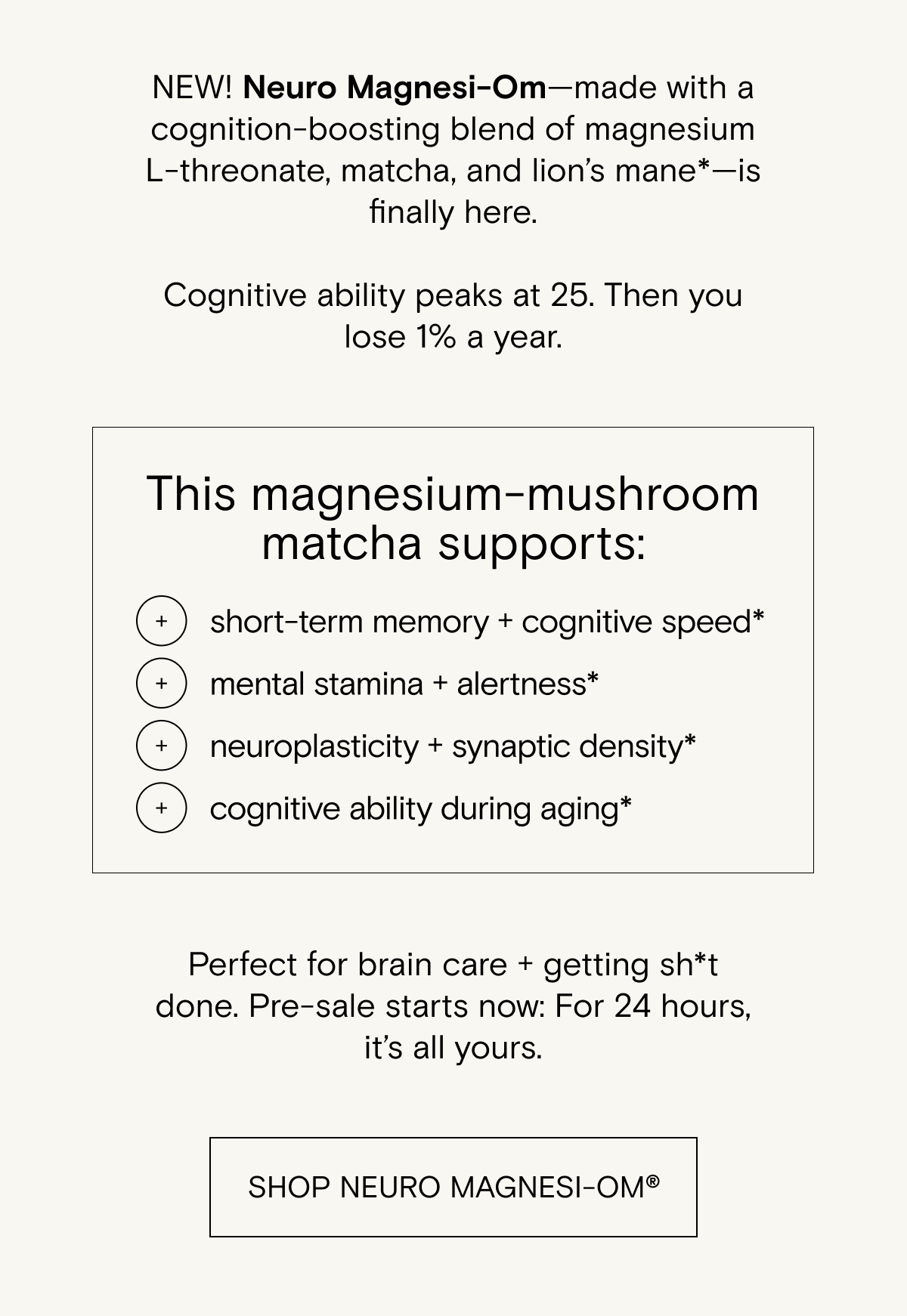 NEW Neuro Magnesi-Om is finally hear! Shop now