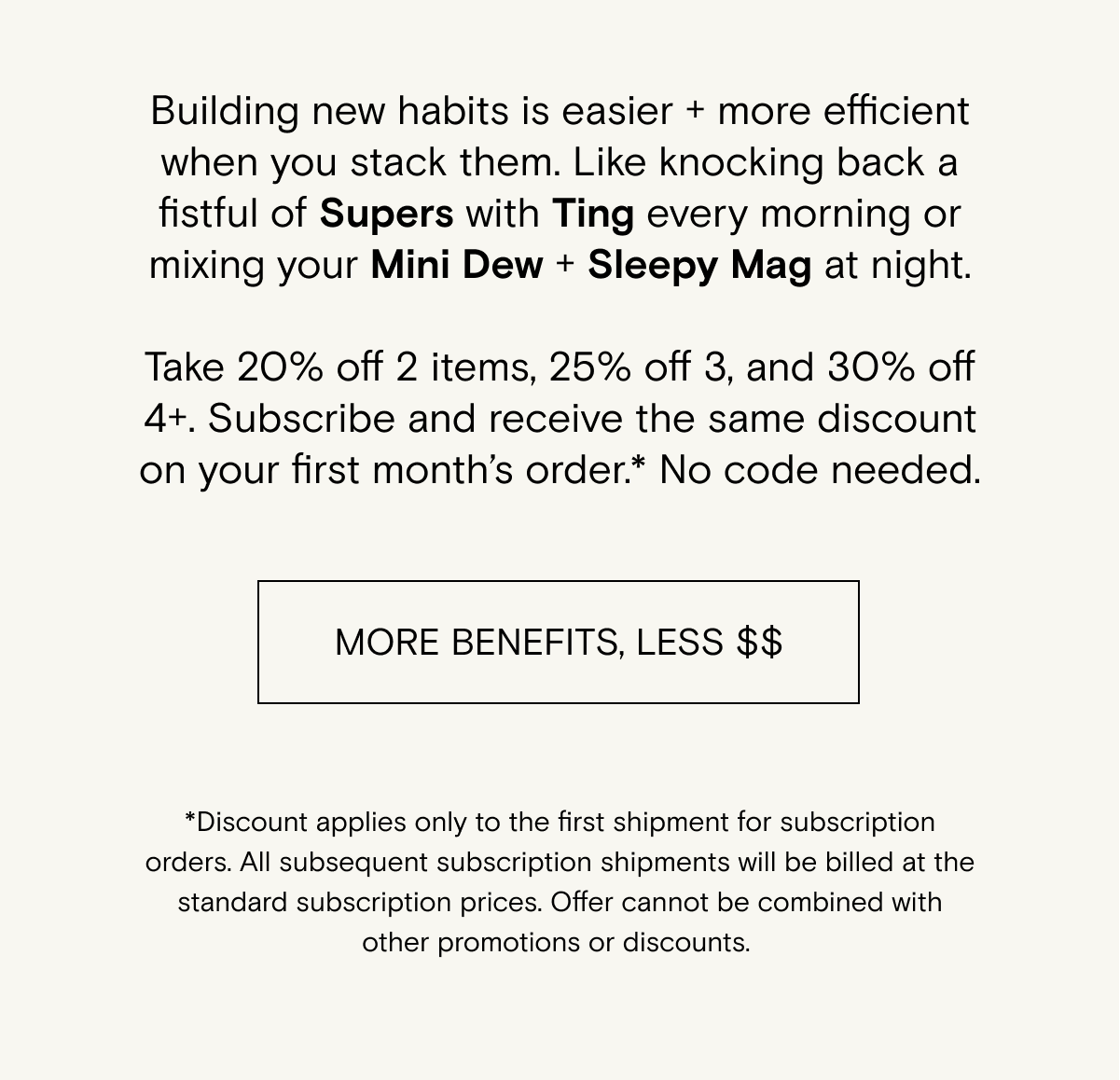 More benefits, less spending