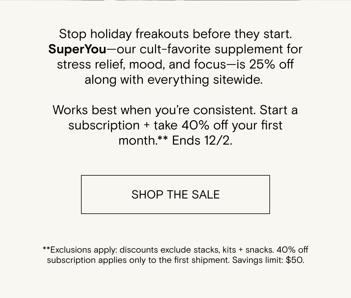 Shop SuperYou up to 40% off