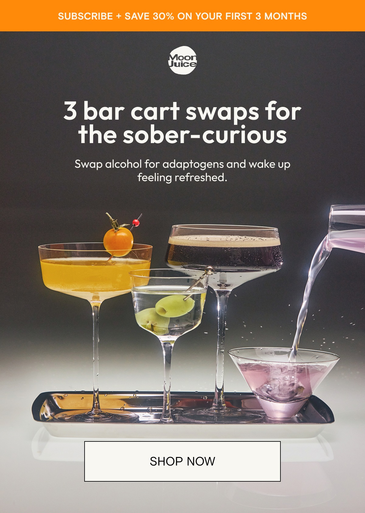 3 bar cart swaps for the sober-curious 