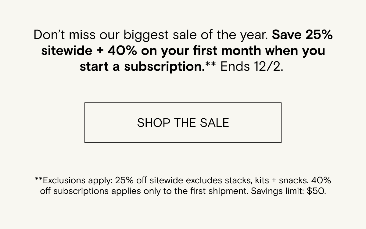 up to 40% off everything happening now