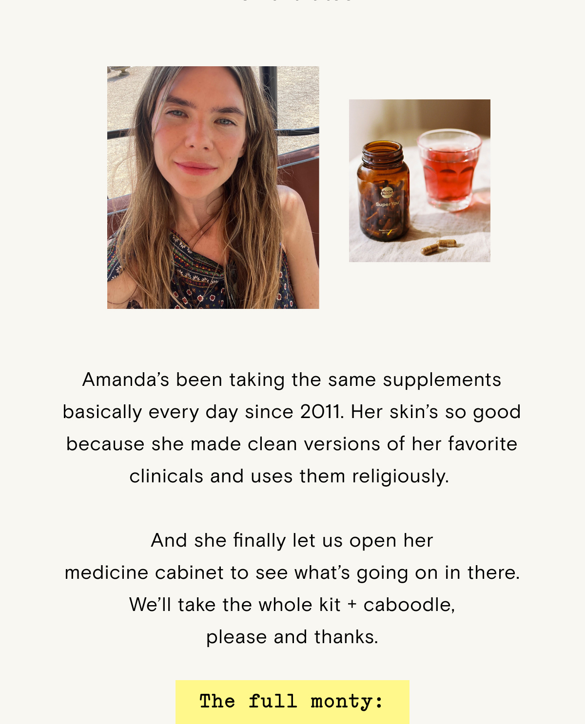 Get Amanda's full routine morning to night