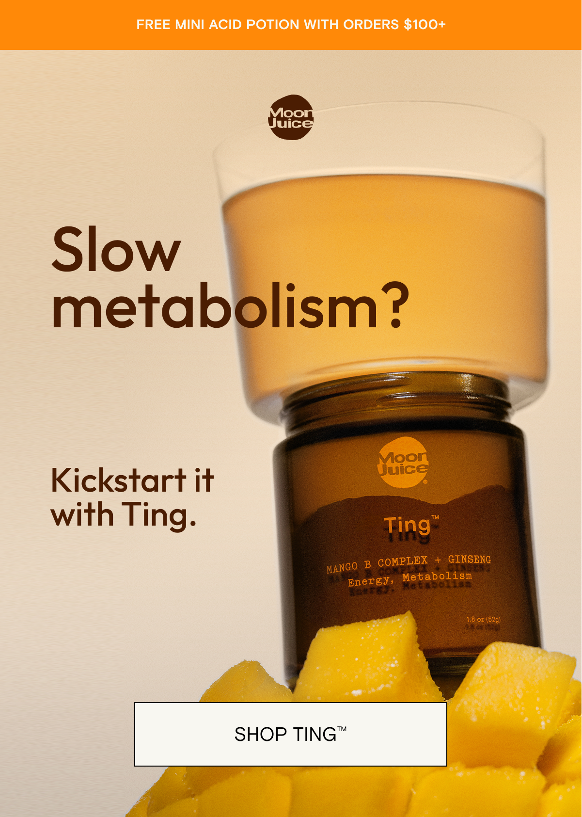  Slow metabolism? Kickstart it with Ting.