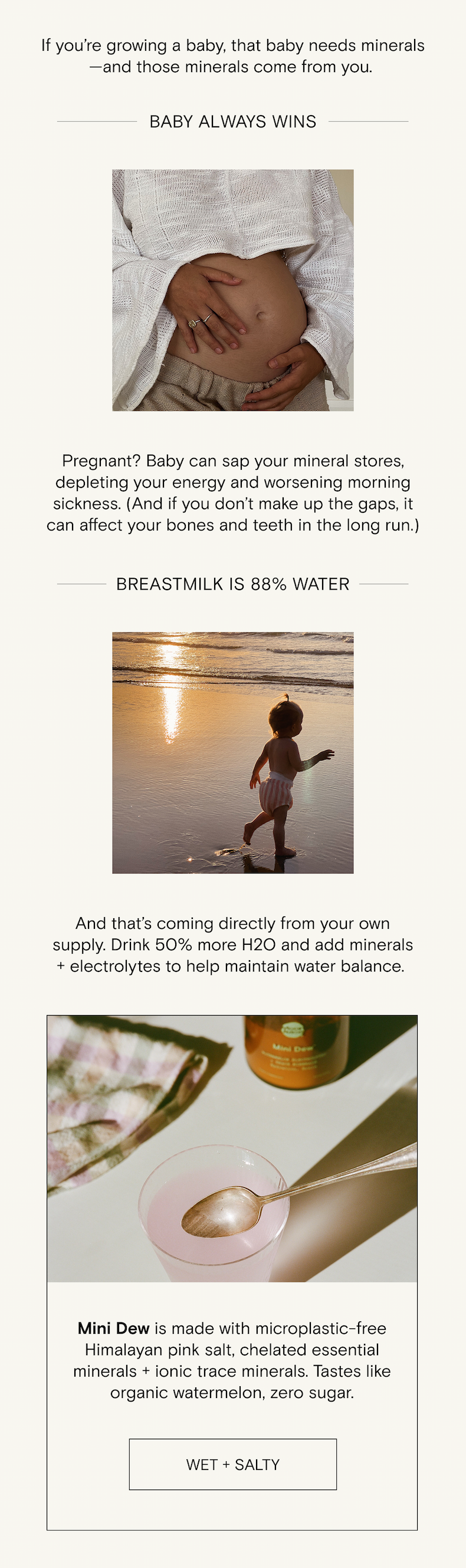 Why you need minerals at every stage of pregnancy, breastfeeding, and beyond