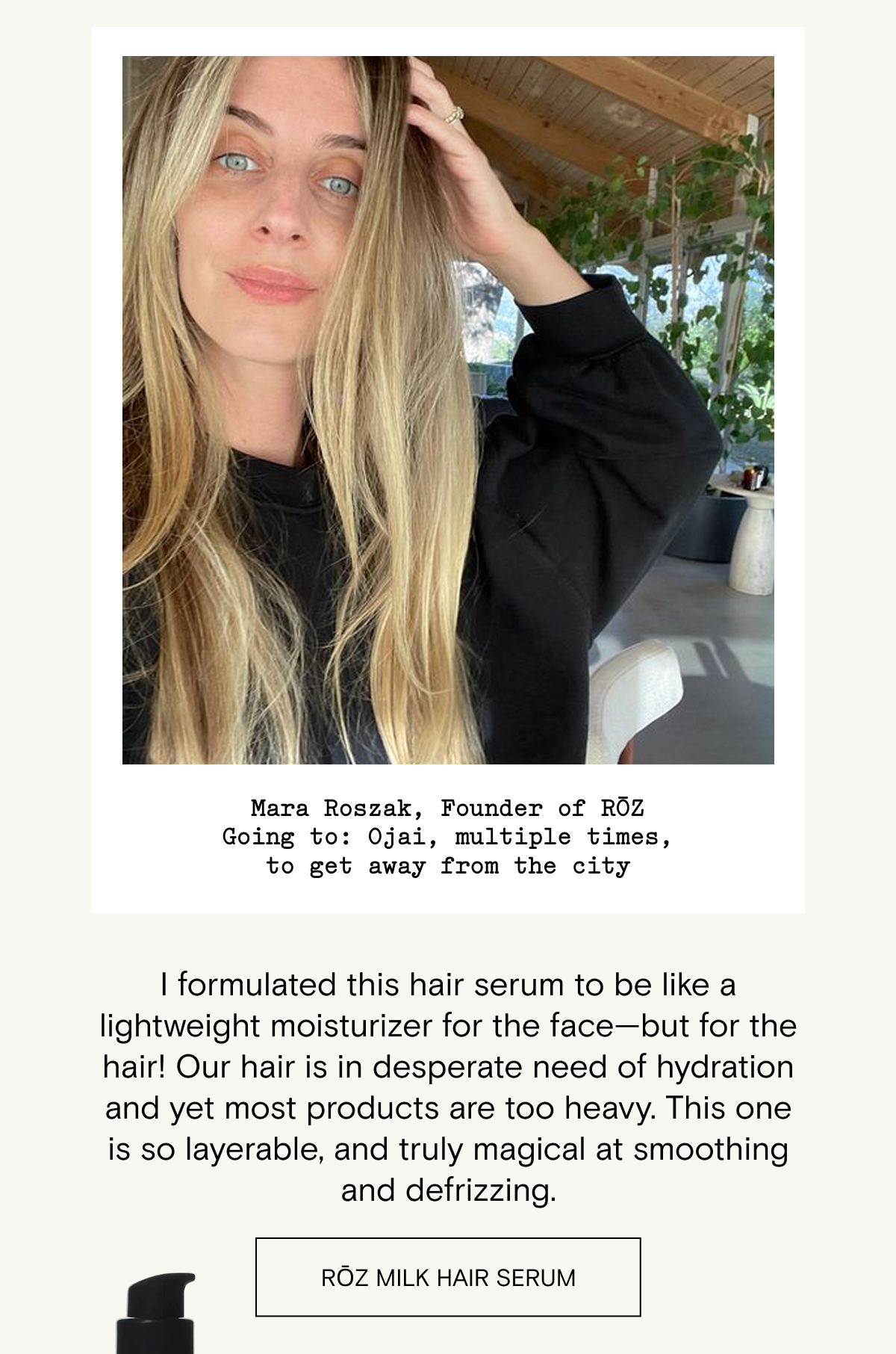 Shop ROZ Milk Hair Serum 