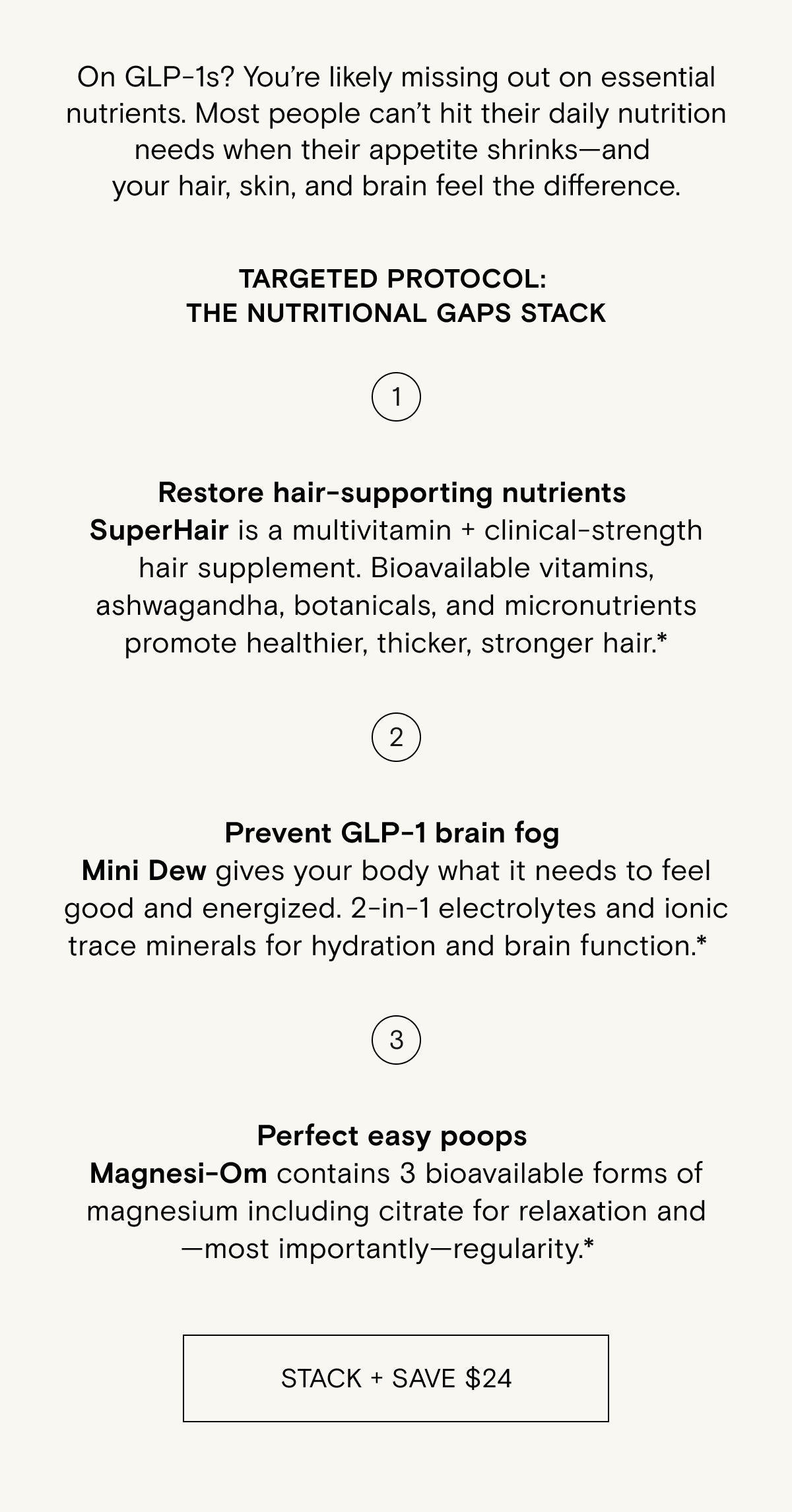 Close the nutrient gap on GLP-1s