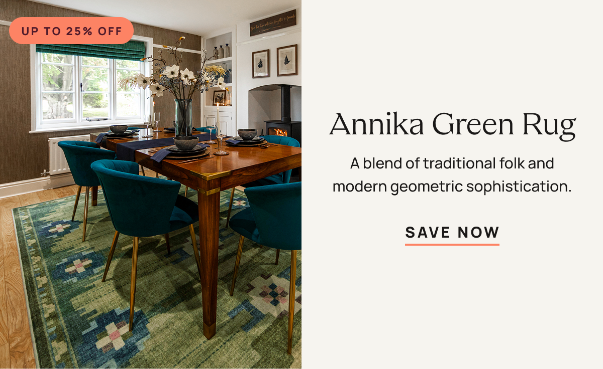 Annika Green Rug 